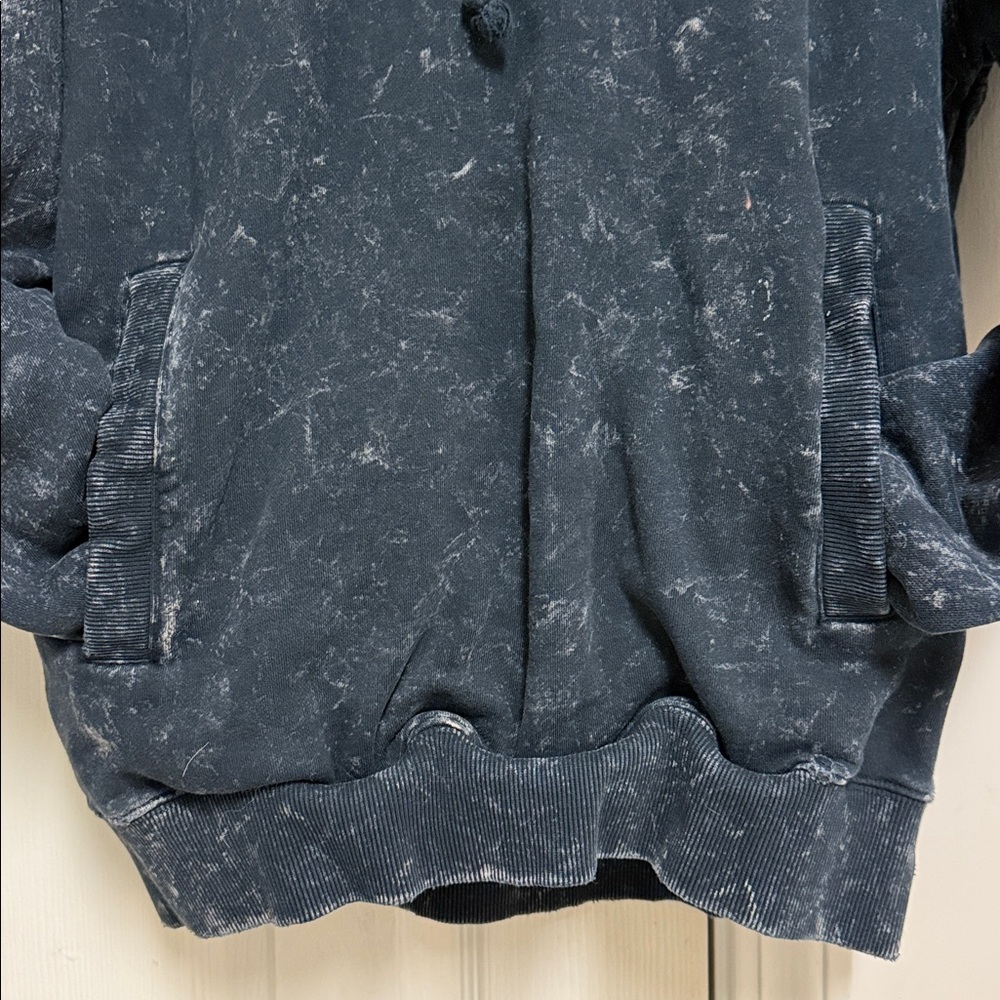 Vintage Teddy Fresh Black Acid Wash Hoodie - Picture 12 of 15